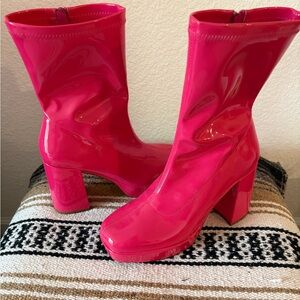 Pink GoGo Boots Size 10